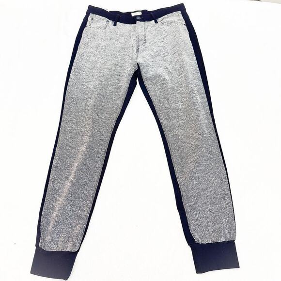 Mother Double Trainer Provocative in Pearls Denim Jogger Size 29 - Picture 2 of 11